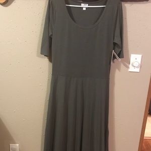 Olive green Lularoe Ana Dress XL